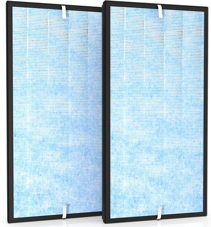 2 Pcs Air Purifier Filter Set, Fit for Gocheer GH-Monster & CLEANFORCE MEGA1000 & MOUNTO, Extra Large, 3-IN-1 Filter