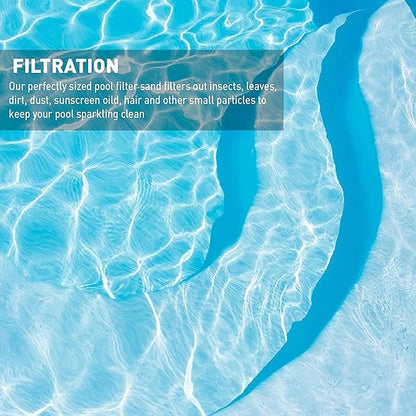 Palmetto 4 Pack Swimming Pool Filter Sand, 50 lb Bag – Natural Silica for Residential & Commercial Filtration Pump Systems – Screens Leaves, Oils, Dust & Hair for Clean and Clear Water