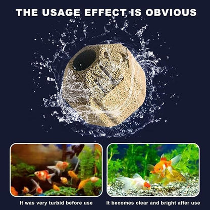 Fish Tank Bio Media - 1000g, 2.2lb Bio Balls for Aquarium Filter & Pond | Biological Filter Media for Freshwater | Nitrogen Removing Bio Spheres | Aquarium Ceramic Media,with Filter Media Bag