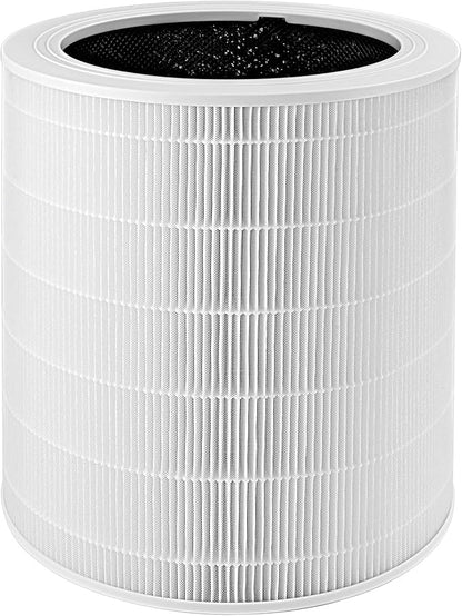 Core 600S Replacement Filter Compatible with LEVOIT Core 600S and Core 600S-P/600S-RF Air Purifier, High-Efficiency 3-in-1 True H13 HEPA Activated Carbon Filter (White)