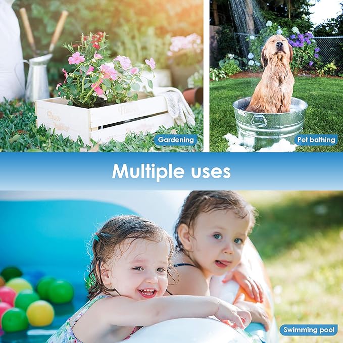 Waterdrop Garden Hose Water Filter, Reduces Chlorine, Odor, Improve Plants Health. Ideal for Gardening, Farming and Pets, Pack of 2.