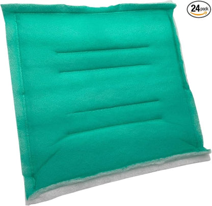Paint Booth Intake Air Filter Panel, Crossdraft Spray Booth Filter Pad (24/case, 20" x 20")
