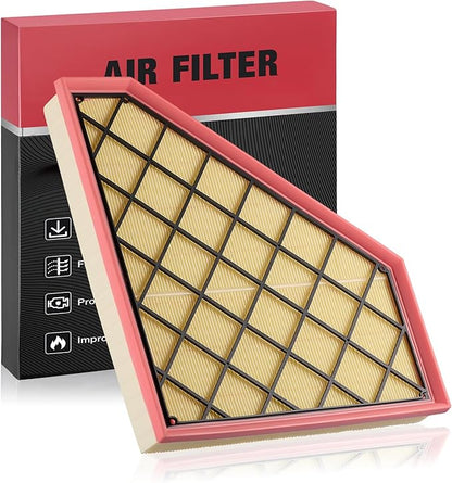BDFHYK CA11494 Engine Air Filter Compatible with Cadillac 2013 2014 2015 2016 2017 2018 2019 ATS, 2014-2019 CTS, Compatible with Chevy 2016-2023 Camaro