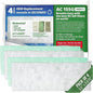 AC Filter - Air Conditioner Replacement Filters - RV Air Cleaner - Camper Accessories for Travel Trailers - Easy to Install Vent Filter - 9.875 x 3.5 x 0.75 in (8 Filters for AC 155G)