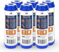 Aquaboon 5 Micron 10 x 2.5 Granular Activated Carbon Water Filter Cartridge GAC Water Filter Replacement Compatible with AP117, GAC-10, GAC1, 6 Pack