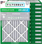 Filterbuy 20x22x2 Air Filter MERV 8 Essential Dust & Allergy Defense (12-Pack), Electrostatic Pleated HVAC AC Furnace Filters Replacement, Made in USA (Actual Size: 19.50 x 21.50 x 1.75)