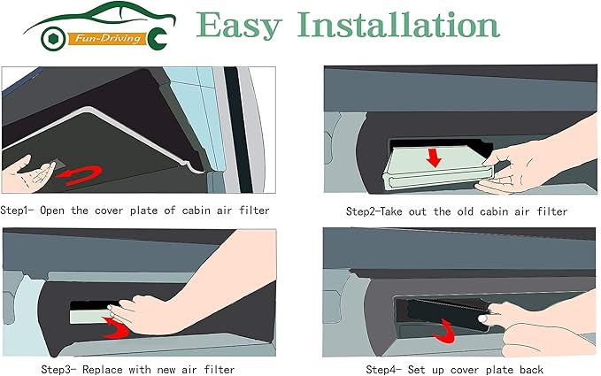 Cabin Air Filter for Mazda 3,6,CX-5,Replacement for CF11811,KD45-61-J6X （White,3 Pack)