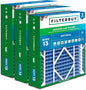 Filterbuy 20x21x5 Air Filter MERV 13 Optimal Smoke & Allergy Defense (3-Pack), Electrostatic Pleated HVAC AC Furnace Filters Replacement for Lennox and Electro-Air (Actual Size: 19.88 x 20.50 x 4.38)