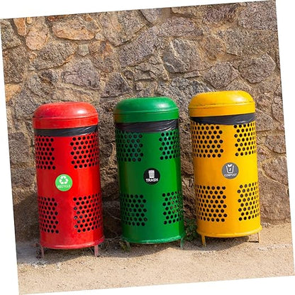 9pcs Trash Can Classification Stickers Self-Adhesive Recycling Decals for Easy Waste Sorting Options for Home and Kitchen Use