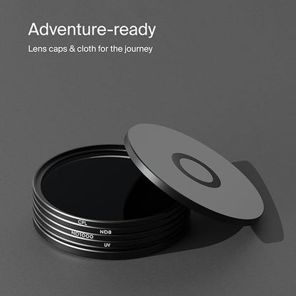 Urth 72mm 4-in-1 Magnetic Lens Filter Kit (Plus+) -UV, CPL, Neutral Density ND8, ND1000, Multi-Coated Optical Glass, Ultra-Slim Camera Lens Filters