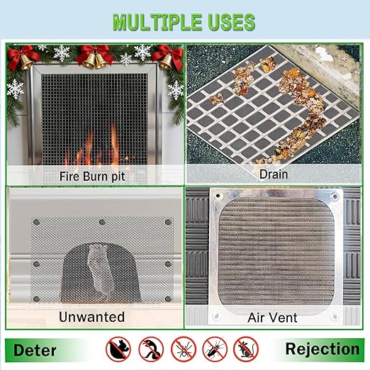 20mesh Stainless Steel Mesh Screen, 15.7"x78.7"(40x200cm) Metal Mesh Screen, 1mm Hole Woven Wire Mesh, No Rust and Easy to Cut for Air Vent, Window Screen, Cage, Filter Mesh DIY Projects