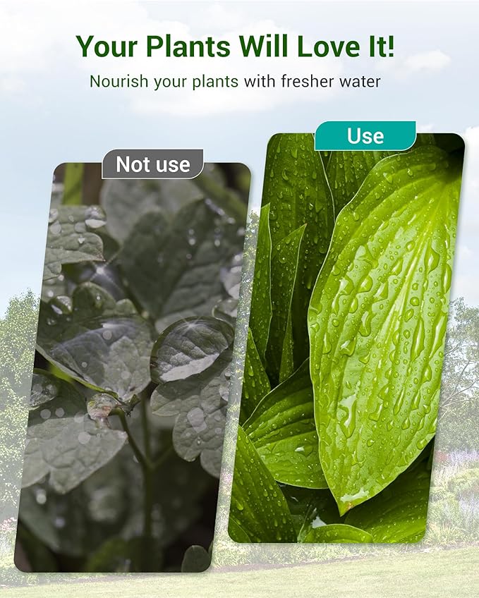 AQUA CREST Garden Hose Water Filter for Plants, Greatly Reduces Chlorine, Odor, Improve Plants Health, Ideal for Organic Gardening, Farming and Pets, Pack of 4