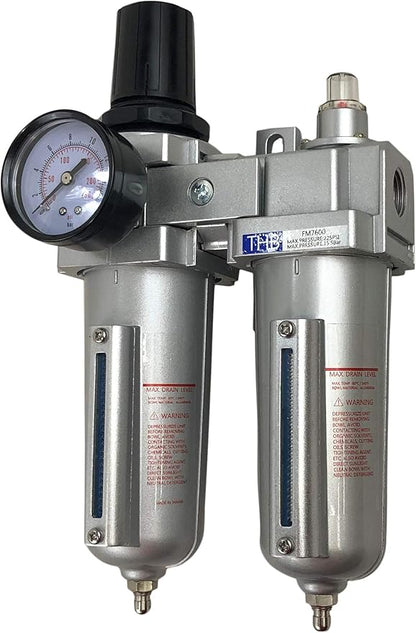 3/4" HEAVY DUTY COMBO PARTICULATE & COALESCING FILTER REGULATOR COMPRESSED AIR