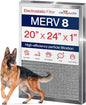 20x24x1 Electrostatic Air Filter, MERV 8, Washable, Reusable Furnace AC/HVAC Filter, Energy Saving, Easy to Clean, Long-Lasting by LifeSupplyUSA