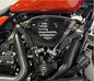 Kustom Cycle Parts Black and Grey American Flag Plastic Air Cleaner Console Insert! Compatible with 2024+ Harley Davidson Touring Street Glides & Road Glides