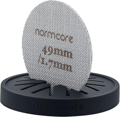 Normcore Puck Screen Stand - Silicone Puck Screen Holder - Compatible with 58.5mm 53.3mm 51mm Reusable Coffee Filters and Espresso Machine Portafilter Basket - Black
