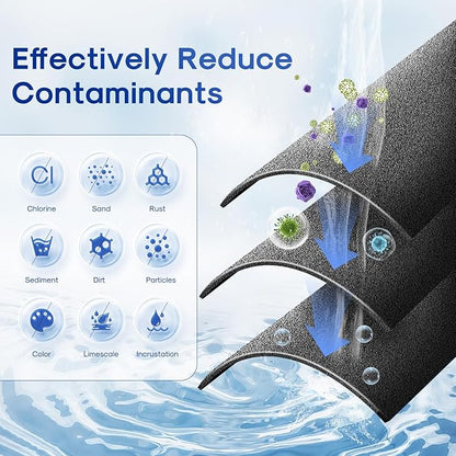 ICEPURE 10"X4.5",1 Microns Whole House Sediment Activated Carbon Water Filter Compatible with Dupont WFHDC8001,EP Series,EPM Series,CB-BB-10, GE FXHTC, GXWH40L, GXWH35F, GNWH38S, CTO10BB,3PACK