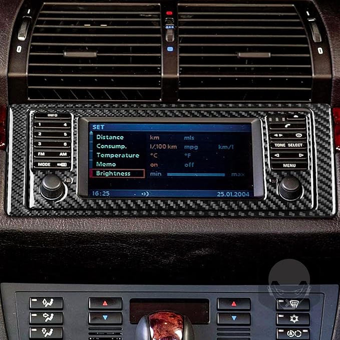 Carbon Fiber Interior Full Compatible with BMW X5 CD Panel-1