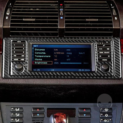 Carbon Fiber Interior Full Compatible with BMW X5 CD Panel-1