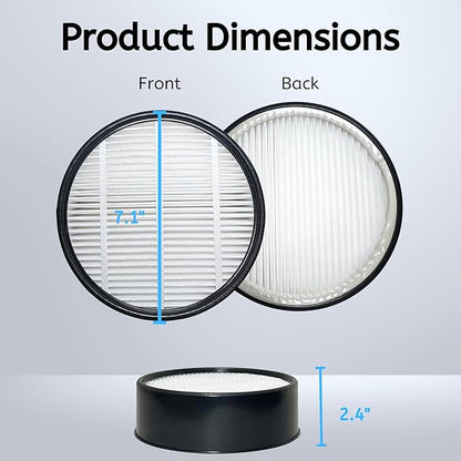 Nispira Filter Replacement for Holmes Egg Air Purifier 360° HAP600B-TU True HEPA Air Intake Removes Dust, Contaminants, 2 Packs
