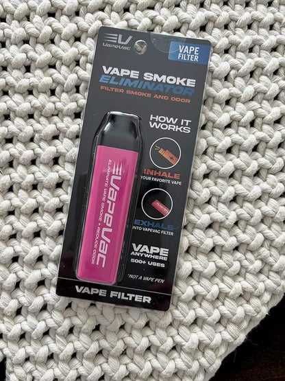 VapeVac(Registered AMZ Brand) – Pocket-Sized Personal Air Filter for Discreet Output Reduction | Minimizes Odor, Keeps Air Fresh | Not an Emission Device – 500+ Uses