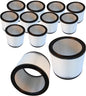 HQRP 12 pack Cartridge Filters Replacement for Shop-Vac 90304 90350 90340 9033 for most Wet/Dry Vacuum Cleaners 5 Gallon and above