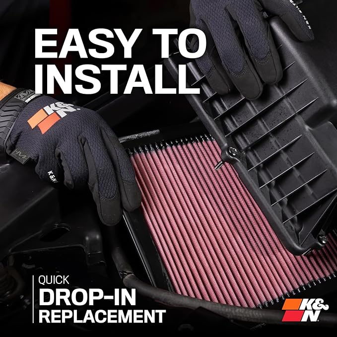 K&N High-Flow Original Lifetime Engine Air Filter: Increase Power: Premium, Washable: Compatible with Audi/Volkswagen: (See Product Description for Select Models) 33-2865