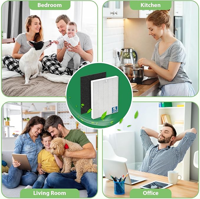 Activated Carbon Pre Filter Replacement - Compatible with Winix Air Purifier Filters Replacement C545 - Filter S 1712-0096-00 and 2522-0058-00, Absorb Odors and Freshen the Air (8-Pack)