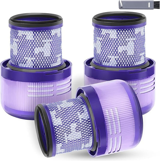 3 Packs V9 Filter Replacement Compatible with Dyson V9(SV57)、Digital Slim(SV57、SV18) Cordless Vacuum, Part No.970612-01 for Dyson Digital Slim Filter