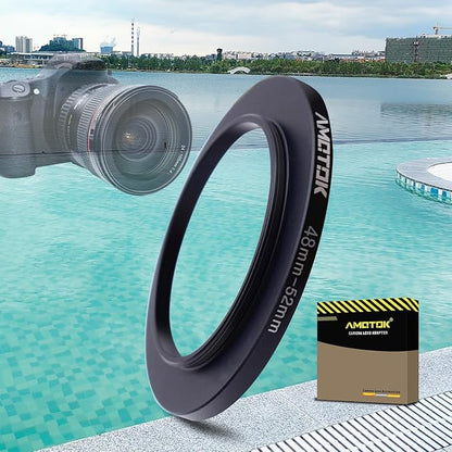 48mm Lens to 52mm Camera Lens Adapter,48mm to 52mm Filter Step up Ring Adapter Ring,Compatible All 52mm Filter Accessory