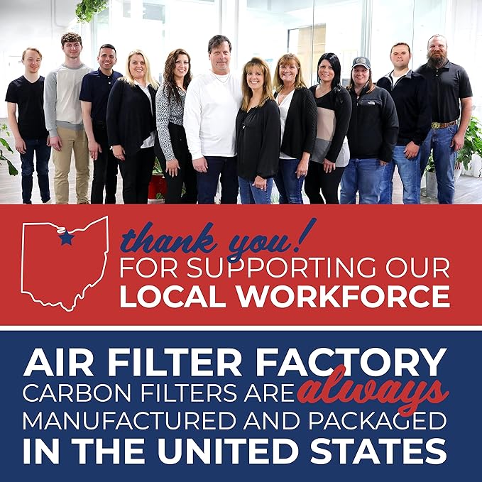 Air Filter Factory WB02X10700 Stove Vent Combo Filter Replacement For GE Range Hood Grease Mesh Charcoal Carbon Kitchen Fan Filter 10.5" X 9" 2-Pack