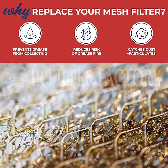 Air Filter Factory Grease Filter PFILB002MRFO Replacement For Sharp Microwave 12-Layer Aluminum Grease Filters 4-Pack