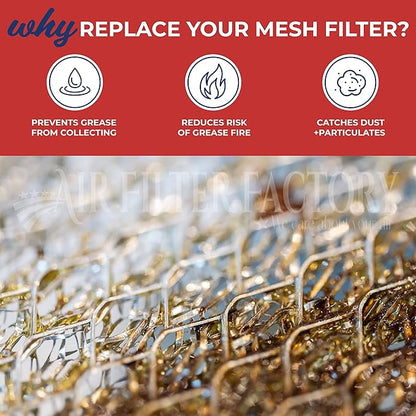 Air Filter Factory Grease Filter PFILB002MRFO Replacement For Sharp Microwave 12-Layer Aluminum Grease Filters 4-Pack