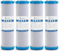 iFilters 0.5-Micron Carbon Block Water Filter – Coconut Shell CTO Drinking Water Filter Cartridge – 10-inch Replacement for Filtration Systems – Reduces Odors, Chlorine Taste – 2.5" x 10" (4 Pack)