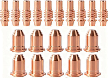fits Harbor Freight Titanium Plasma65 TI-PC65 iPT-65 56255 56811 59182 58895 59164 Plasma cutter consumables Nozzles Electrodes Cups kits (20pk Electrodes + nozzles)