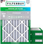Filterbuy 14x20x4 Air Filter MERV 8 Essential Dust & Allergy Defense (3-Pack), Electrostatic Pleated HVAC AC Furnace Filters Replacement, Made in USA (Actual Size: 13.50 x 19.50 x 3.63)