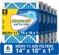 Maycold 14x18x1 MERV 11 Furnace Air Filter (6-Pack), High-Performance HVAC AC Filters for Home Use, Actual Size: 13.70" x 17.70" x 0.75", Individually Wrapped in Plastic
