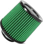 Cold Air Intake Filter High Performance Washable Filter Clamp-On Replacement Air Filter Flange Diameter 3inch/76mm Green