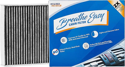Spearhead Odor Defense Breathe Easy AC & Heater Cabin Filter | Fits Various 2013-25 BMW 2/3/4 Series, M Series, 911, Boxster, Cayman Like OEM | Up to 25% Longer Lasting w/Activated Carbon (BE-472)