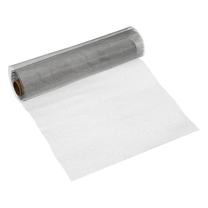 PATIKIL 40" L x 10" W Woven Wire Mesh, 20 Mesh 316L Stainless Steel Air Vent Filter Screen for Window Security Vent Cover Filtration Animals Fence