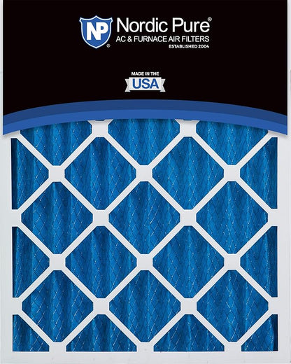 Nordic Pure 20x25x2 (Actual Size: 19 1/2 x 24 1/2 x 1 3/4) Pleated MERV 7 Air Filters 3 Pack