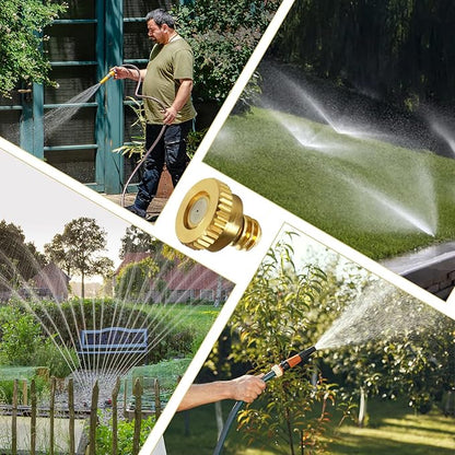 KUWAN 0.016" Orifice (0.4mm) Thread UNC 10/24 Brass Misting Nozzles Low Pressure Atomizing Misting Sprayer Water Hose Nozzle for Greenhouse, Landscaping, Outdoor Cooling Mister System (200PCS)