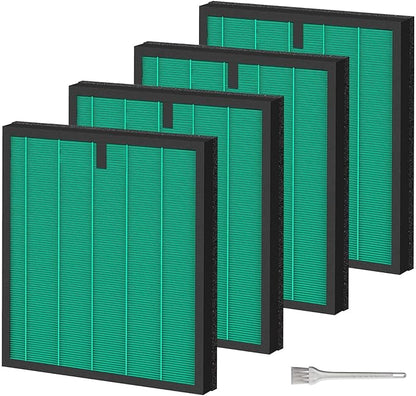 4 Pack HY4866 Air Purifier Replacement Filter Compatible with MORENTO HY4866 WESTHEY HY4866 Air Purifier and YIOU M1 Air Cleaner Pet Dander Version HY4866 Replacement Filter Green