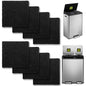 8 Pack Trash Can Odor Filter Refills for Compost Bin, Square Carbon Compost Filters for Countertop Bin, Activated Carbon Filter Charcoal Deodorizer Sheets for Indoor Trash Cans