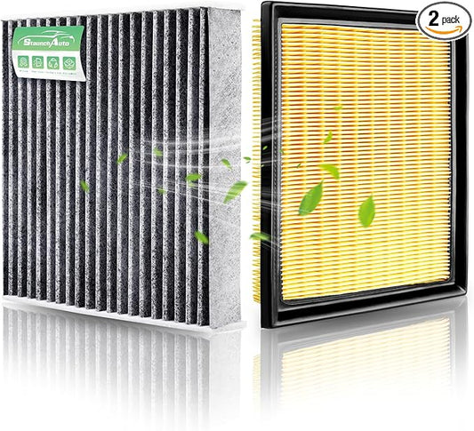 Engine and Cabin Air Filter Combo for Toyota Rav4 2016-2018 (Only for Hybrid 2.5l) Prius 2010-2015(Hybrid 1.8l) Nx300h 15-19, Lexus Ct200h 11-17 Cabin Filter #17801-37020 Cf10285-2 Pack
