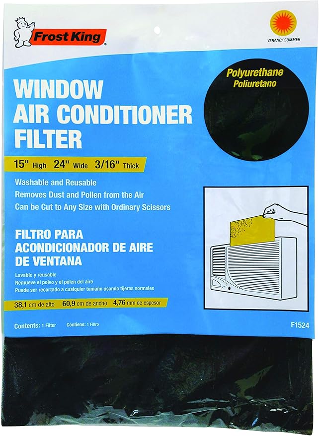 Frost King Air Conditioner Filters, 15 in. x24 in. x3/16 in, Open Cell Foam (Pack of 2)