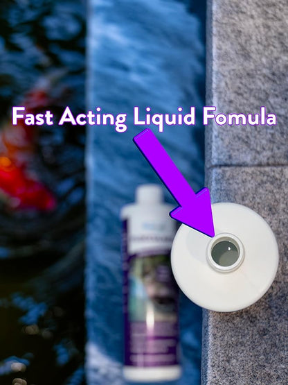 PONDSCAPE Pond Flocculant – Clears Cloudy & Murky Pond Water – Fast-Acting Water Clarifier for Ponds, Water Gardens & Fountains – Safe, Biodegradable Formula