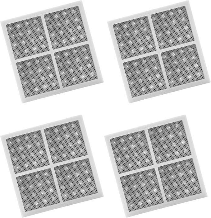 LG LT120F & Kenmore 46-9918 Refrigerator Air Filter Replacement, 4-Pack Triple-Layer Activated Carbon, Easy Install, Odor & VOC Reduction – Barkior