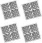 LG LT120F & Kenmore 46-9918 Refrigerator Air Filter Replacement, 4-Pack Triple-Layer Activated Carbon, Easy Install, Odor & VOC Reduction – Barkior