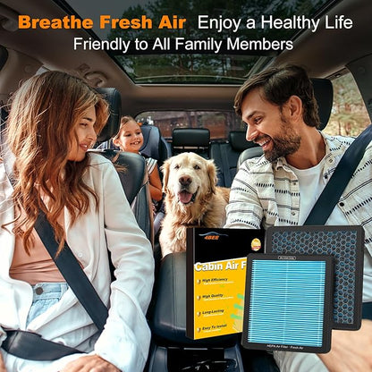 CF10285 CP285 Cabin Air Filter with Activated Carbon, Compatible with Toyota Camry, RAV4, Highlander, Corolla, 4Runner, Sienna, Tundra, Prius, Lexus, Subaru Outback, Scion, Land Rover, Jaguar, Pontiac